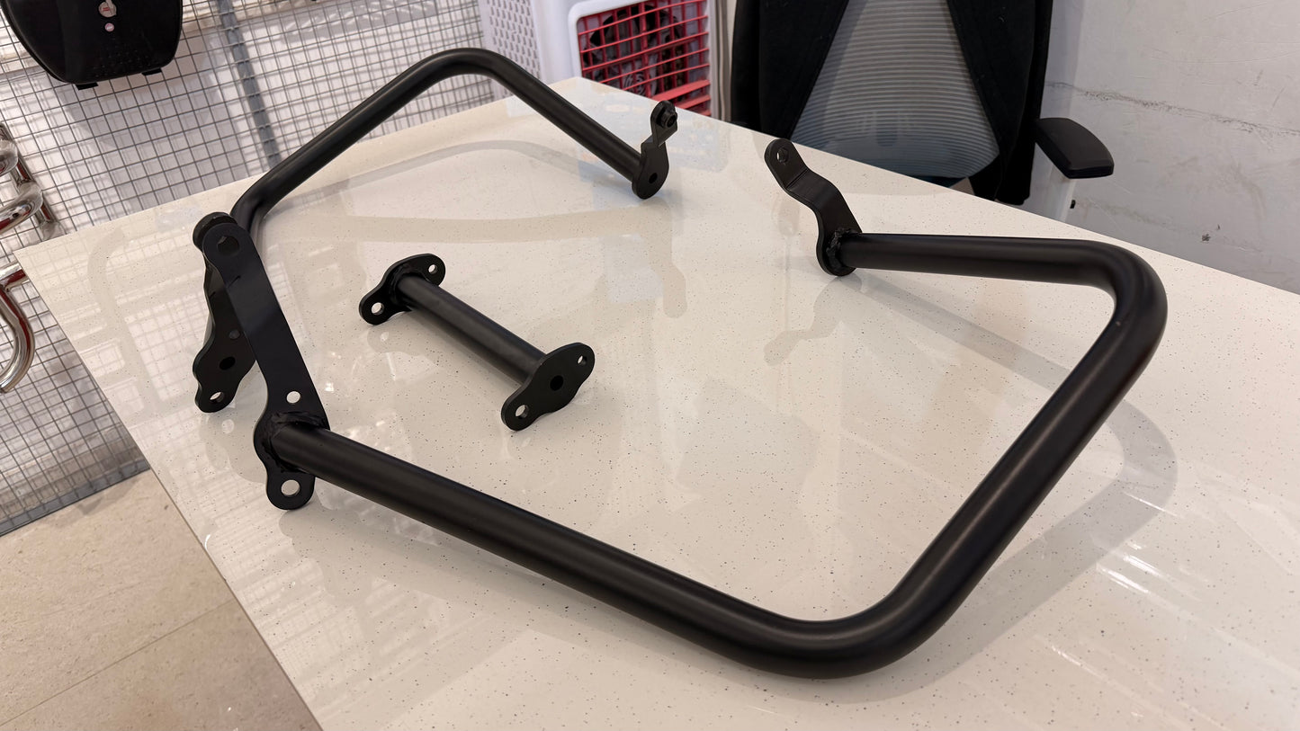 Speaker Leg Guard for Royal Enfield Super Meteor 650 – Heavy-Duty Crash Guard with Speaker Mount