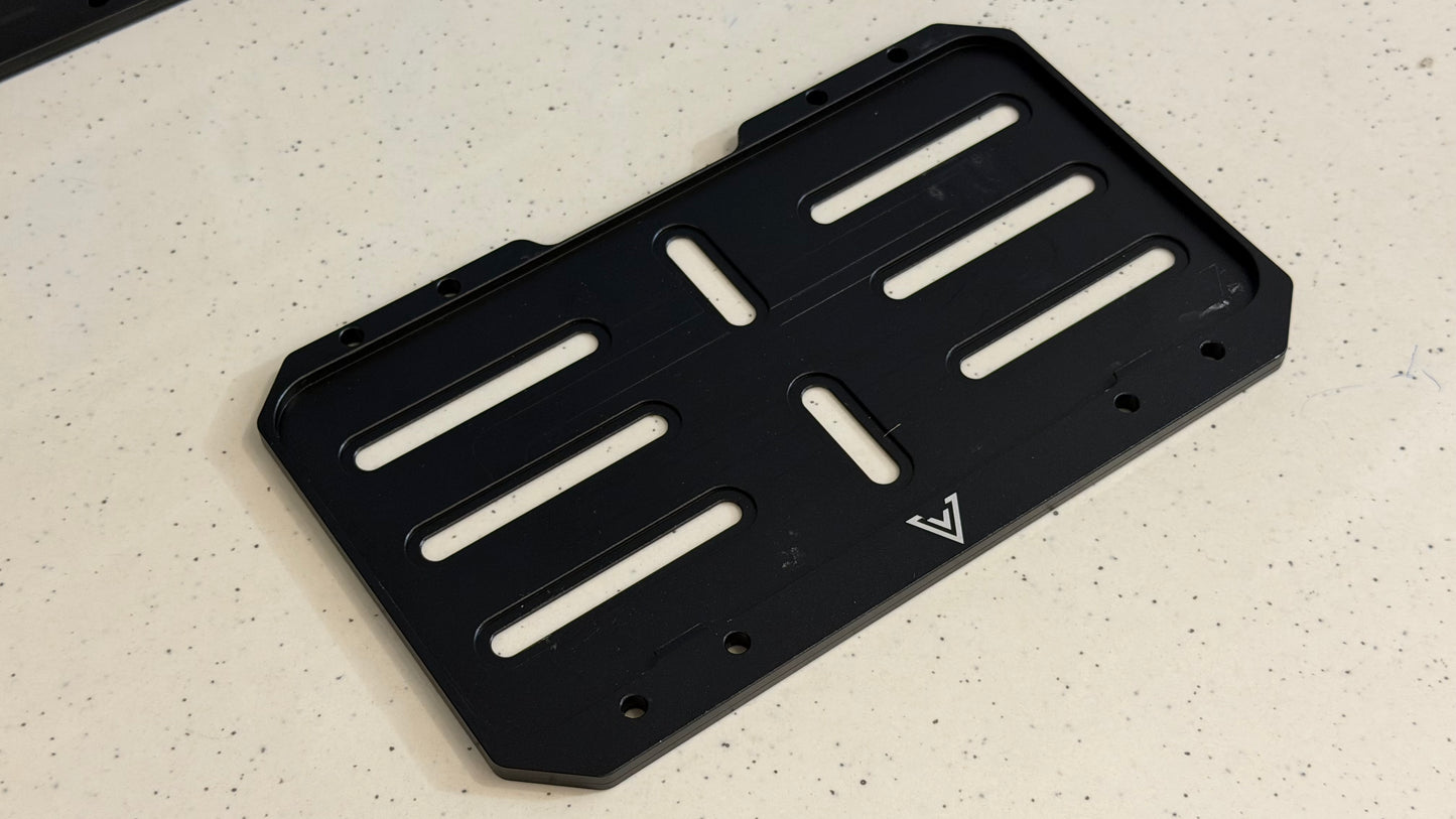 CNC Heavy Duty Number Plate Holder for Motorcycles – Premium Aluminum License Plate Mount | Universal Bike Registration Plate Bracket