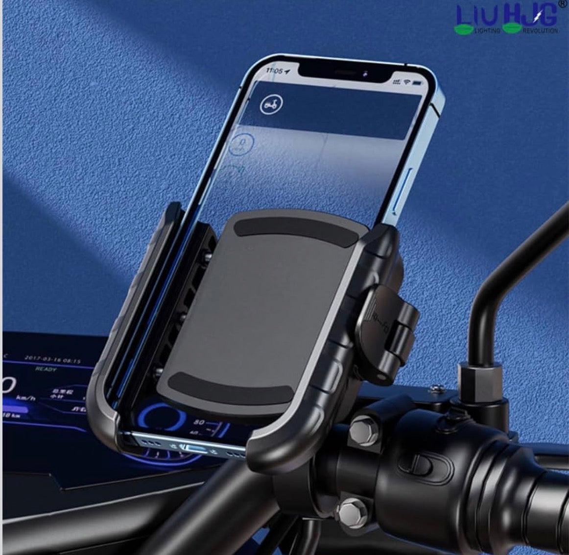 HJG Quick Release Mobile Holder for Bike – Advanced Anti-Vibration Phone Mount