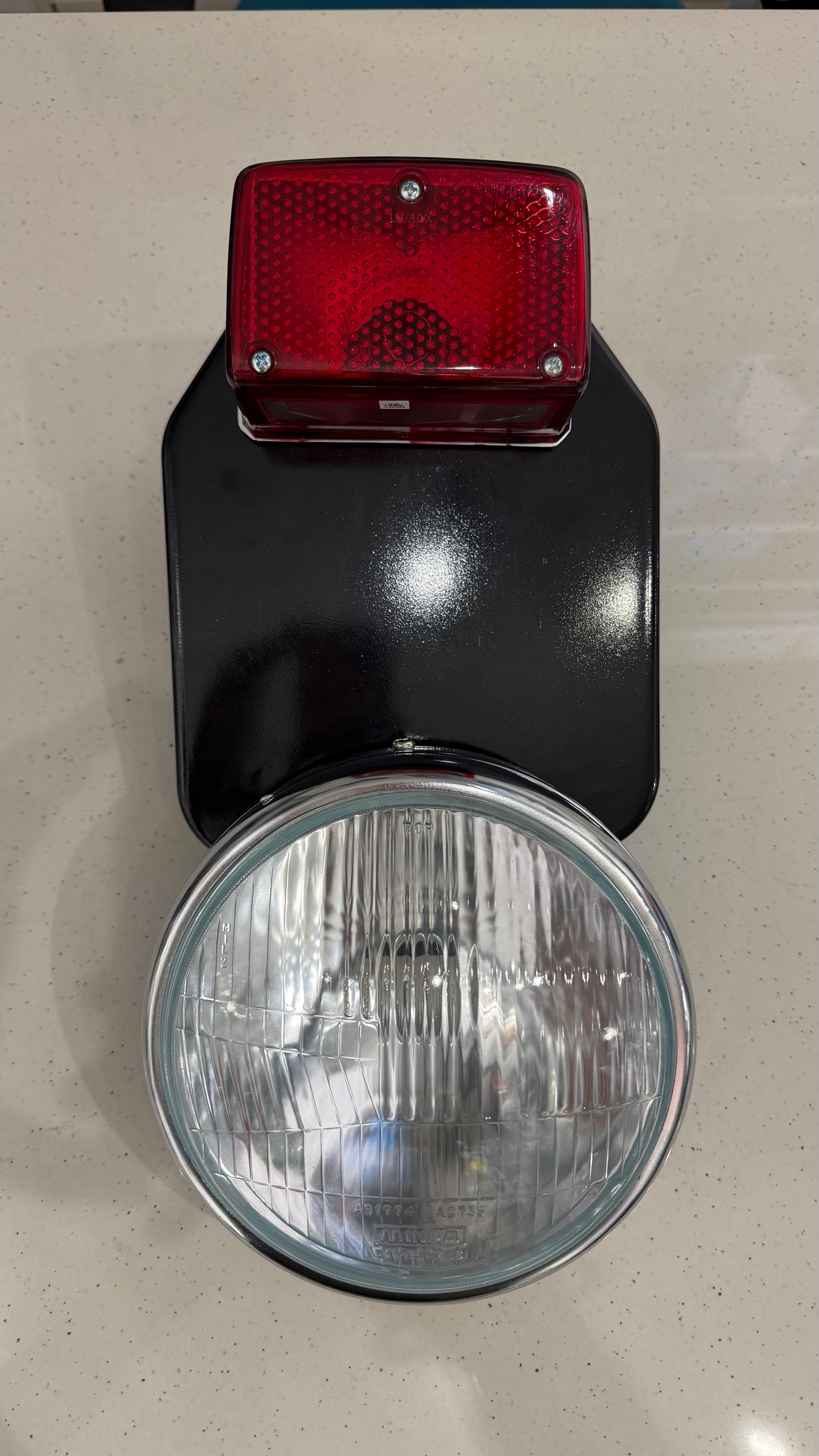 Vintage Standard Headlight & Tail Light Combo for Royal Enfield Bullet Standard 350 – Classic Retro Look | Complete Restoration Kit