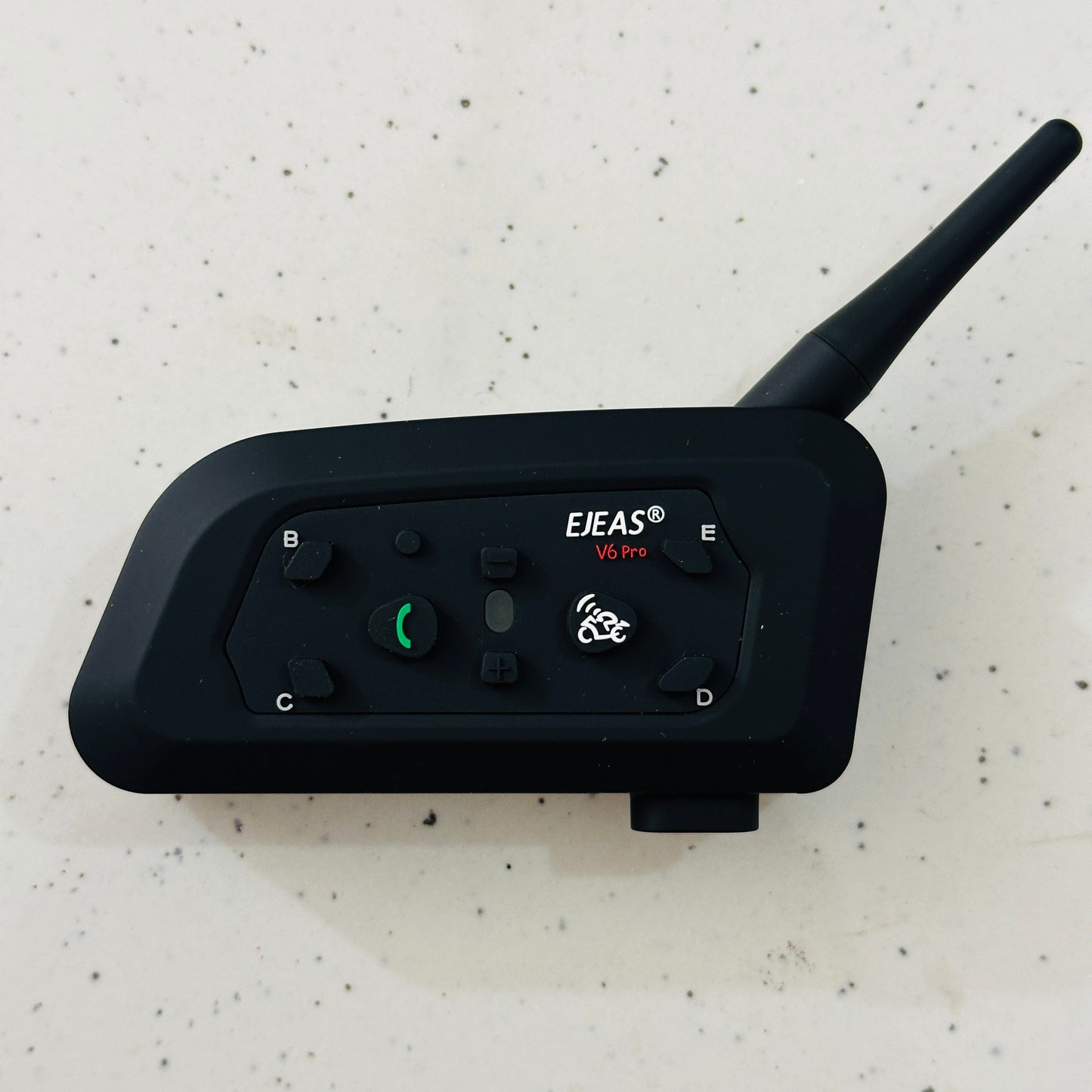EJEAS V6 Pro+ Motorcycle Bluetooth Intercom – 6 Rider Pairing, 800M Range, Waterproof Helmet Headset