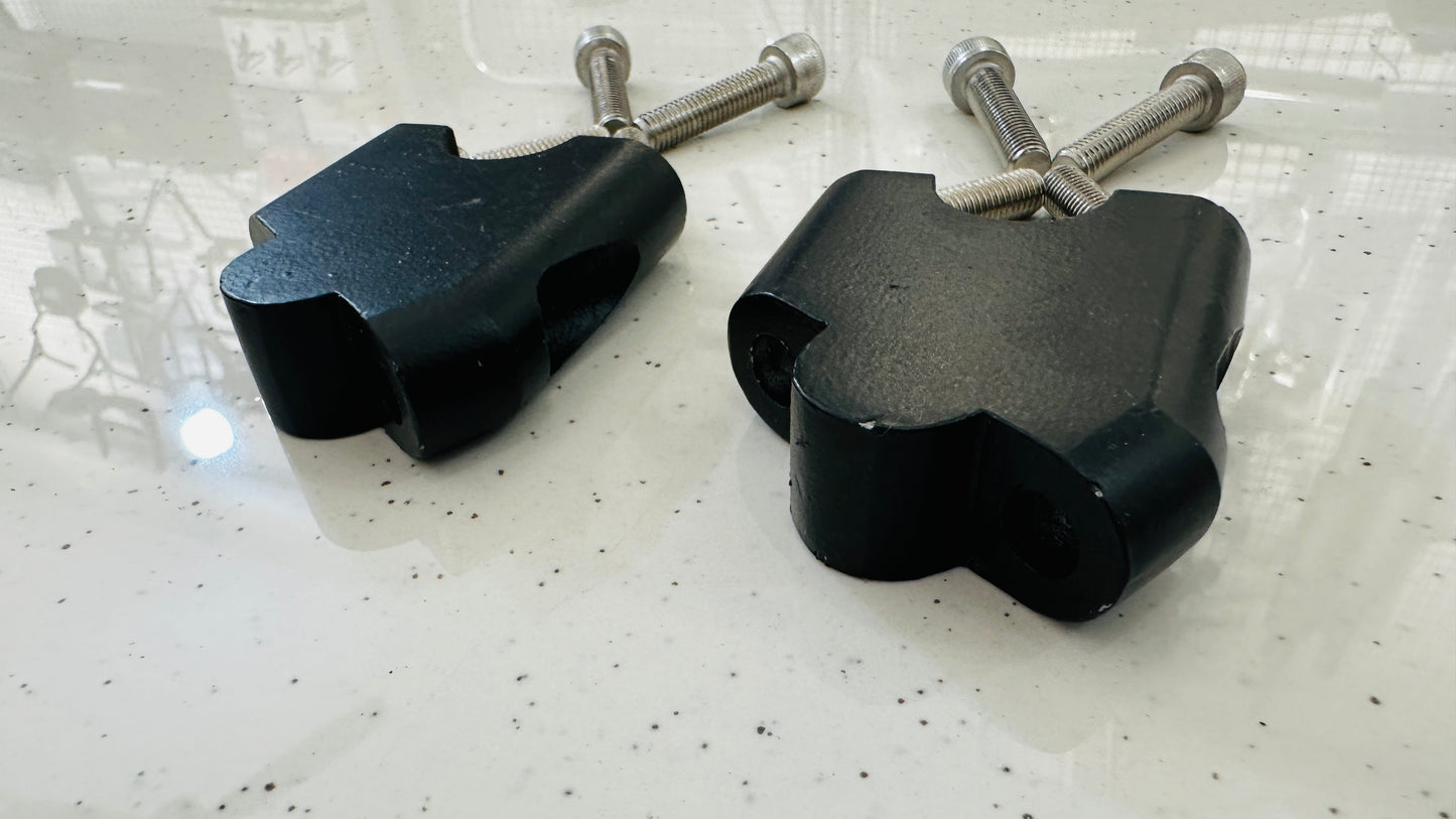 Angular Handlebar Raiser for Royal Enfield Himalayan 411 – Better Riding Posture & Comfort Upgrade