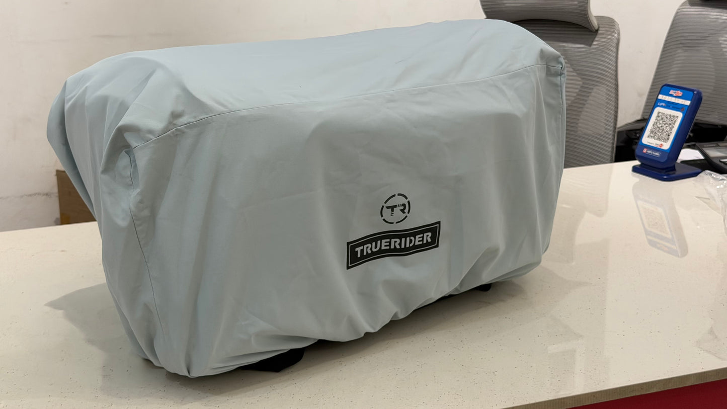 76L Motorcycle Tail Bag with Backpack Function – Dual Compartment Touring Luggage with Waterproof Cover