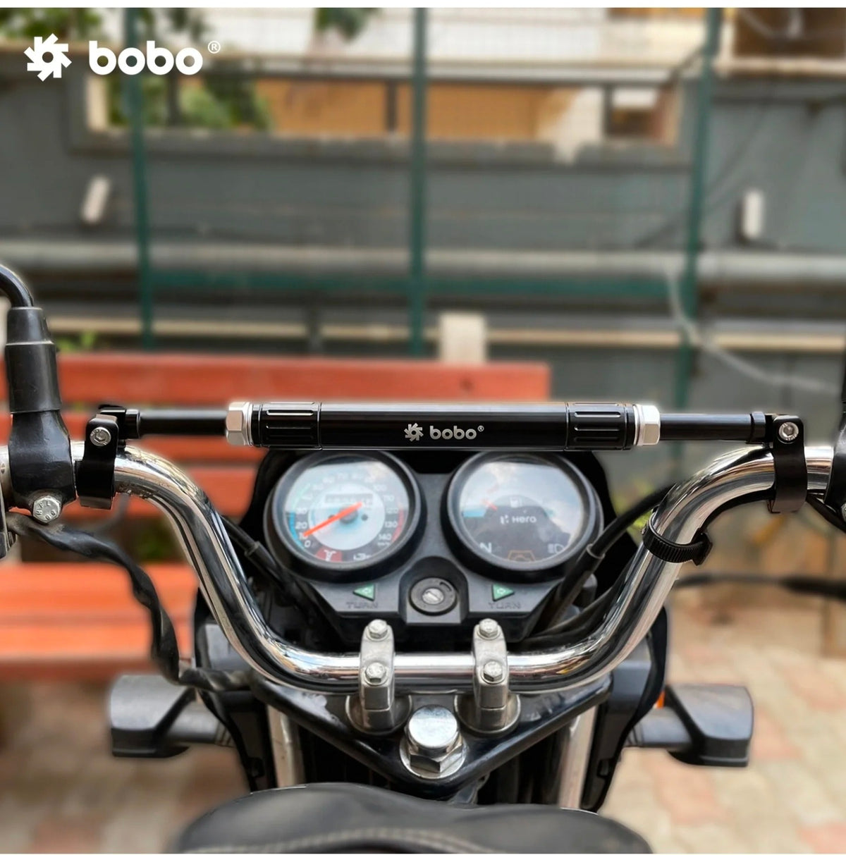 BOBO HB2 Handlebar Rod for Motorcycles – Premium Aluminum Alloy Handlebar Extender | Mobile, GPS & Action Camera Mount