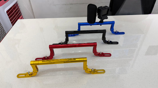 Universal Vibration Rod with GPS Mount for Bikes – Heavy-Duty Anti-Vibration Multi Mount (Black, Blue, Red, Yellow)