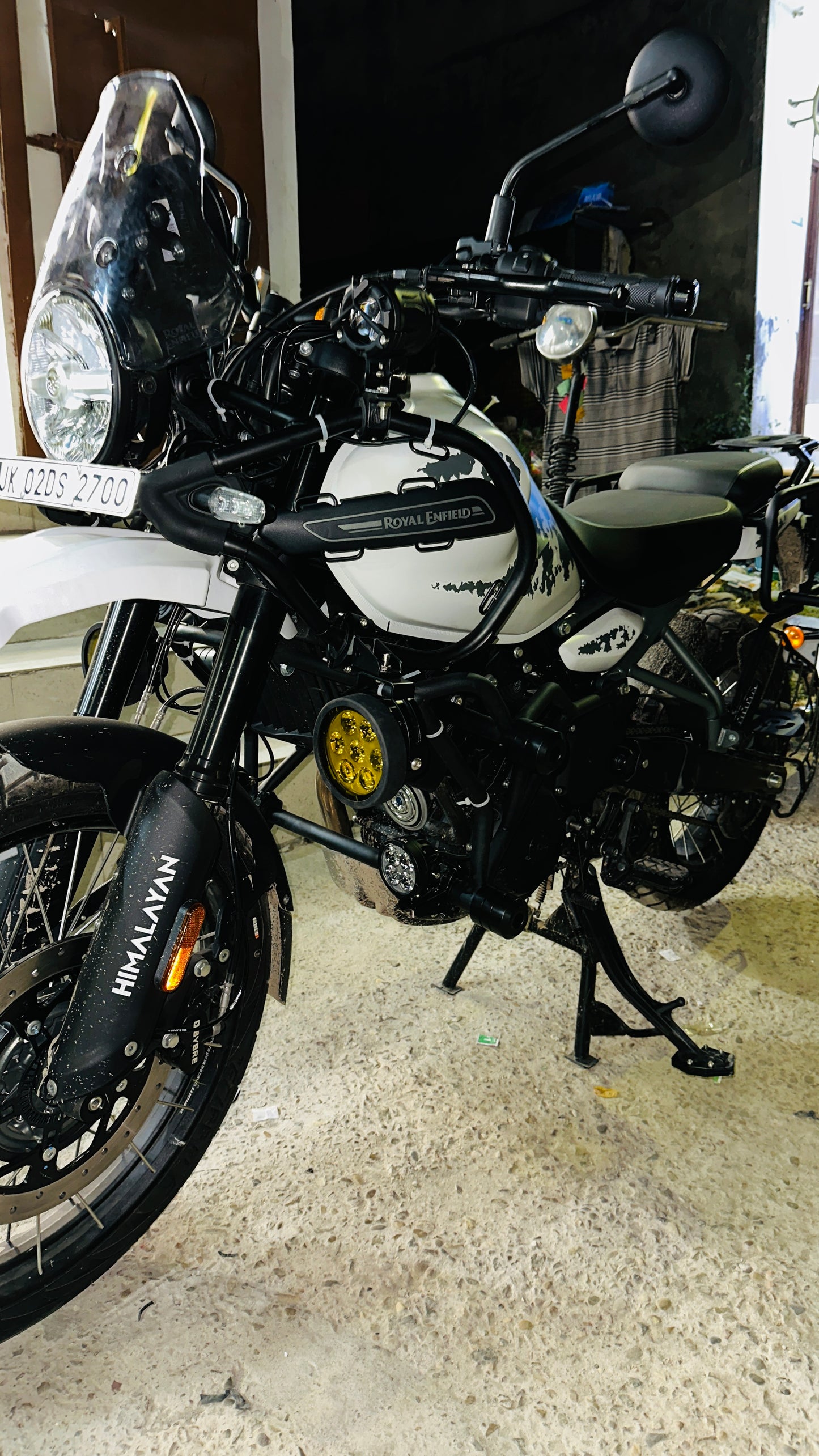 Heavy-Duty Crash Guard with 4 Sliders for Royal Enfield Himalayan 450 – Matt Black Engine Protection