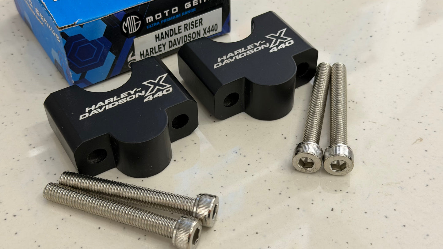 Heavy Duty Handlebar Riser for Harley-Davidson X440 & X440T – Premium CNC Handle Bar Riser | Enhanced Comfort & Touring Control