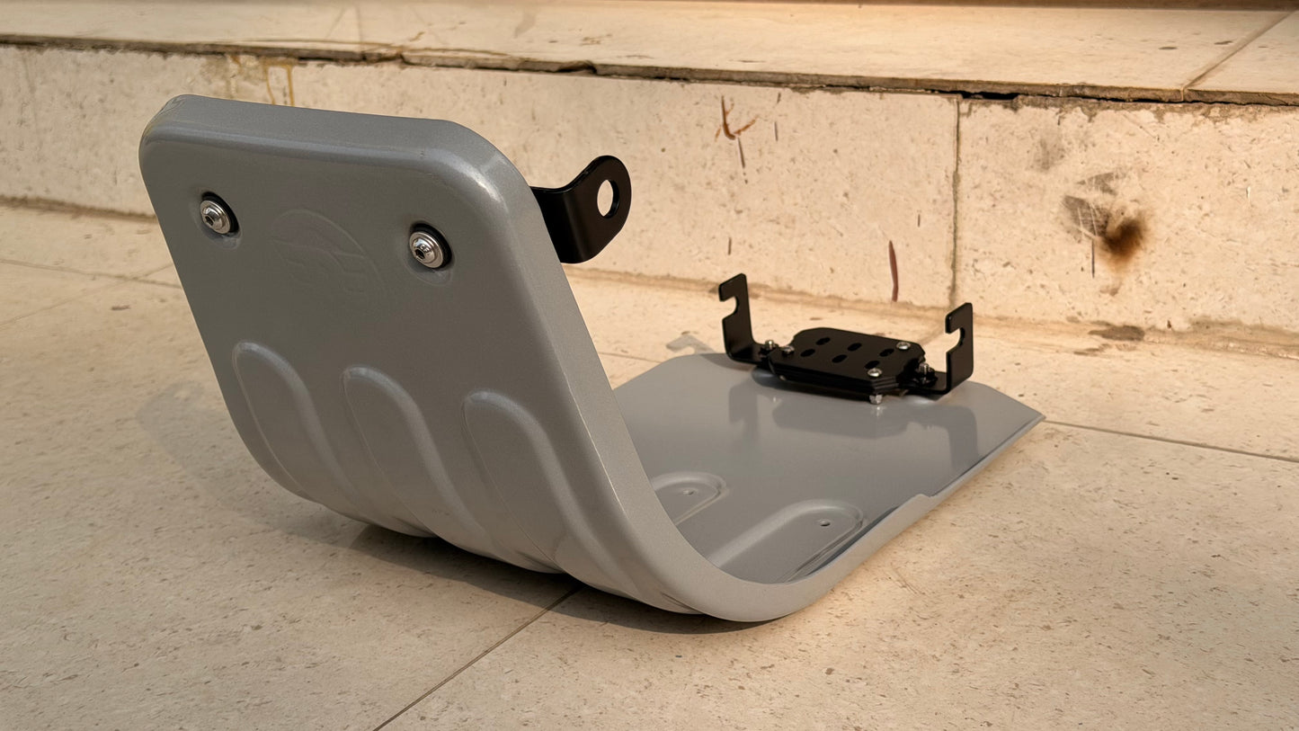Genuine Sump Guard Aluminium ( Black & Silver )