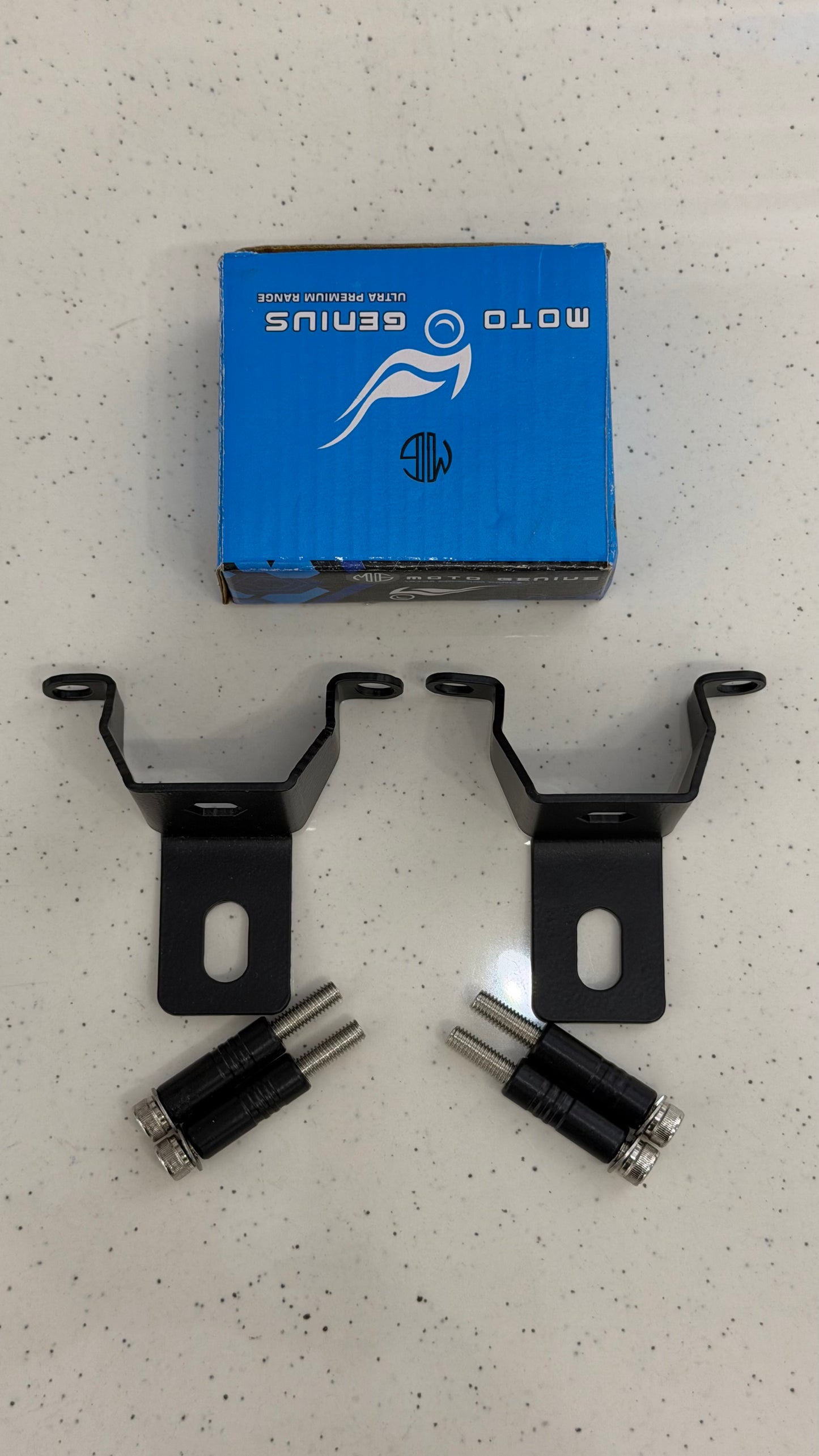 Heavy Duty Fog Light Fork Mounts for Honda H’ness CB350 – Premium Front Fork Clamps for Auxiliary LED Lights | High-Strength Metal Brackets