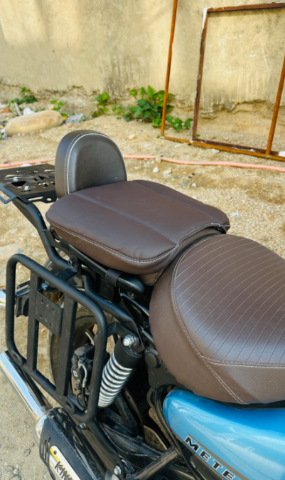 Pillion Rider Seat Brown for meteor 350