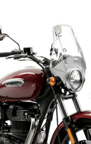 Long Windshield for Meteor 350, Himalayan 450, Interceptor 650, Triumph 400 & Honda CB 350