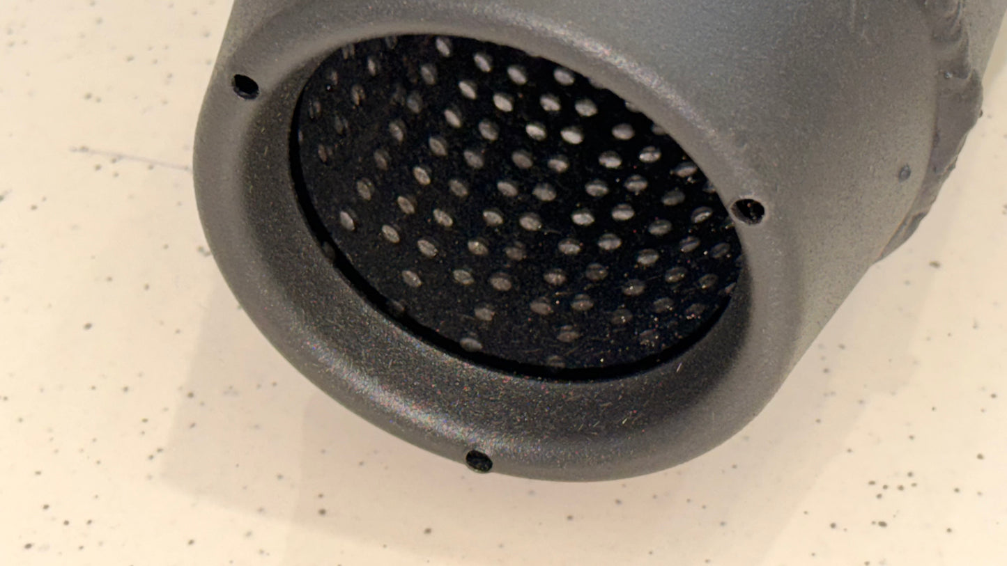 DynaBlaze Black Silencer for Royal Enfield Hunter 350 – Dynamite Sound | Solid Heavy-Duty Build