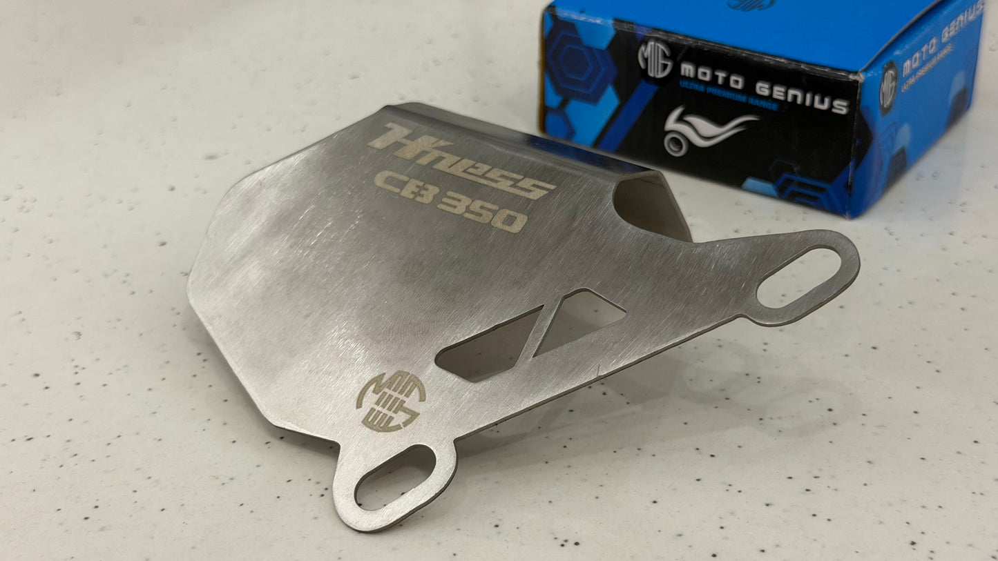 Stainless Steel Front Brake Caliper Guard for Honda H’ness CB350 & CB350RS – Heavy Duty Caliper Protector | Premium Rust-Free Protection