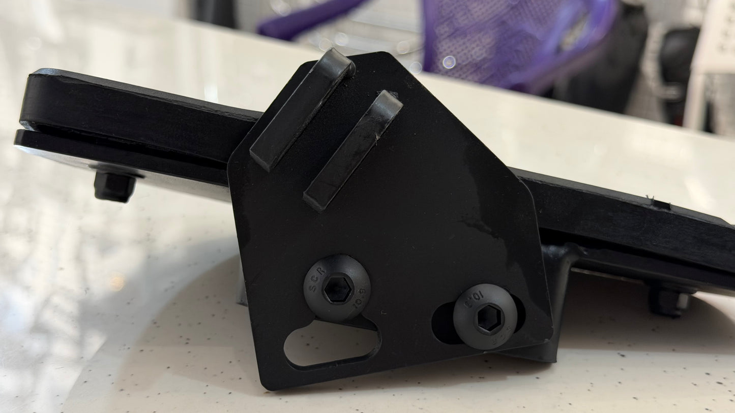 Broad Footrest for Royal Enfield Super Meteor 650 – Heavy-Duty Iron Construction with Premium Anti-Slip Rubber Grip