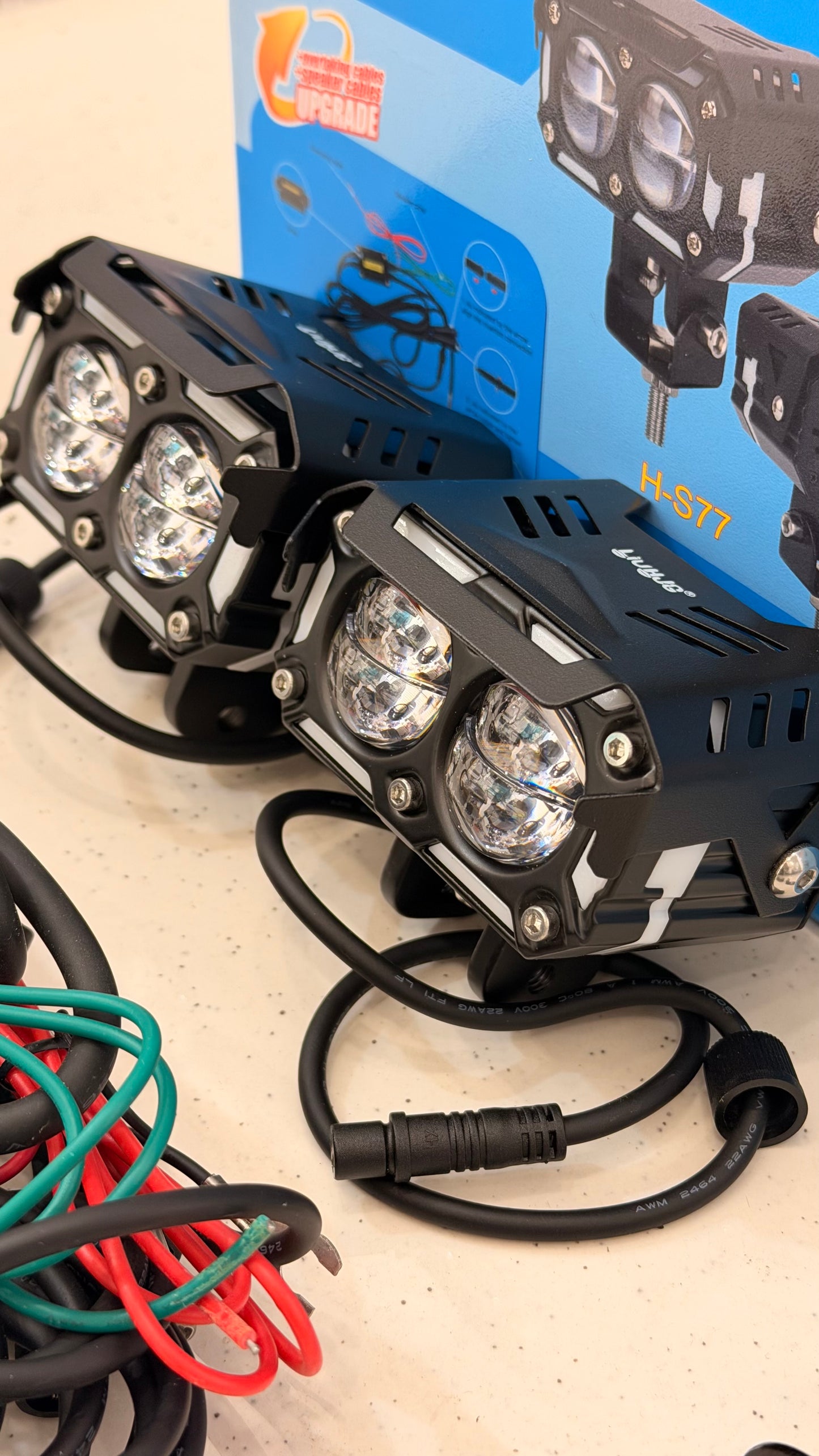HJG H-S77 Fog Light with DRL & Devil Lights – High Power LED | 1 Year Warranty
