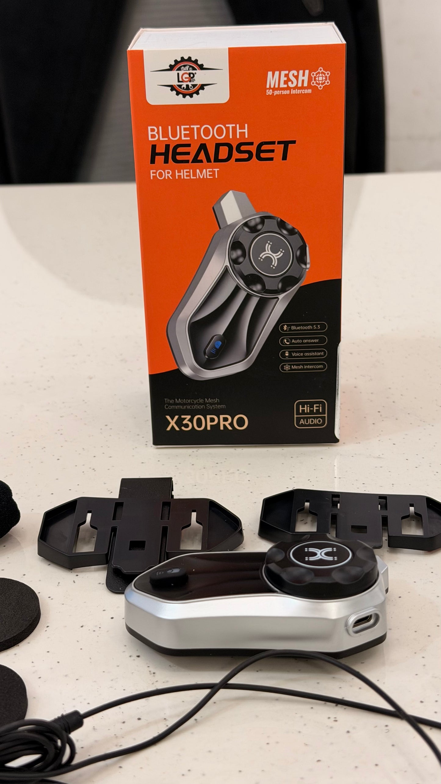 LGP Mesh Intercom for Motorcycles – Connect Up to 50 Riders | Advanced Mesh Technology Communication