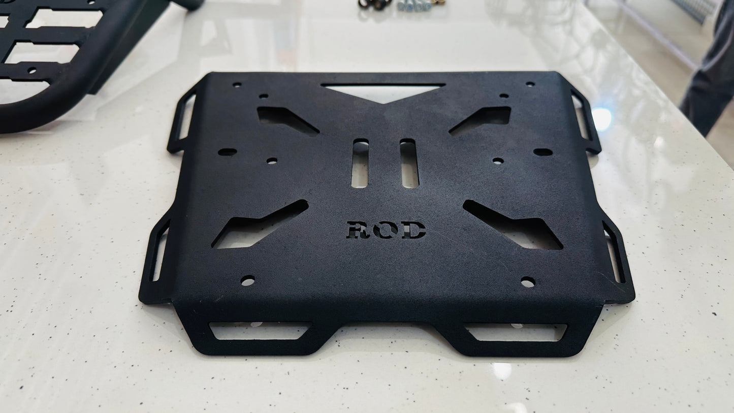 Heavy-Duty Carrier with Base Plate for Royal Enfield Classic Reborn & Standard 350 – Supports Up to 45L Top Box