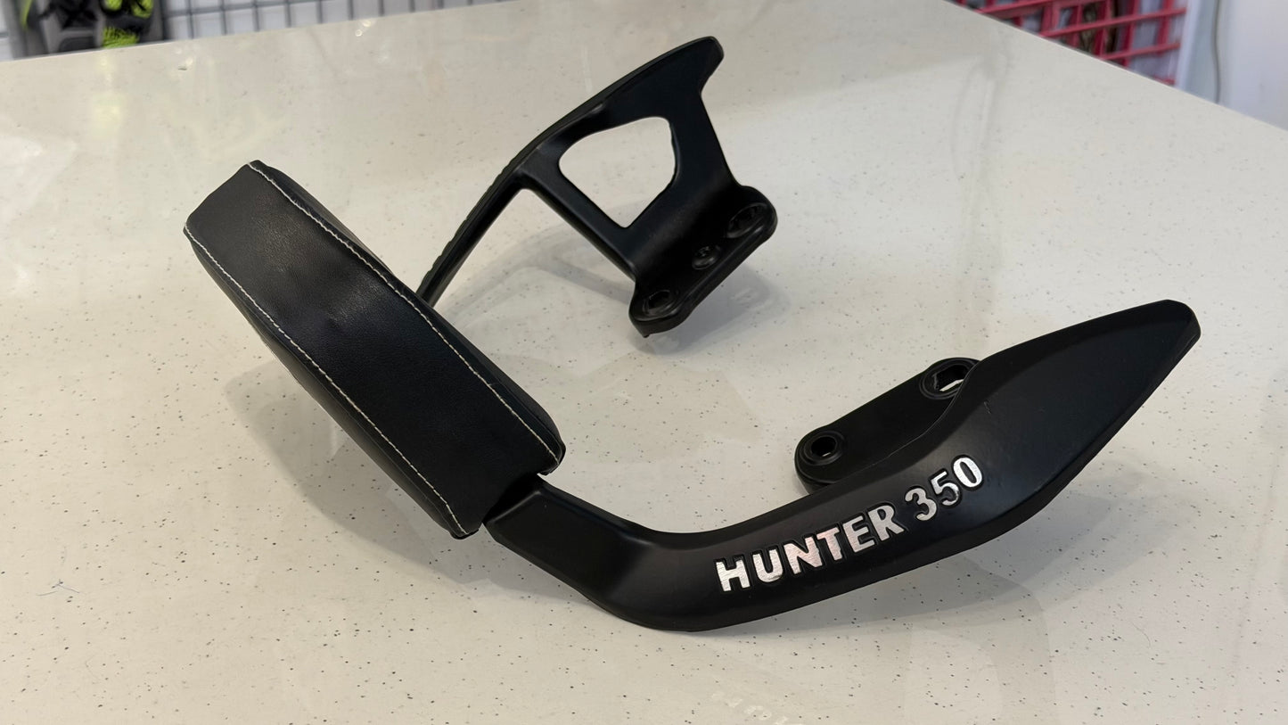 Heavy Duty Backrest for Royal Enfield Hunter 350 – Premium Rider & Pillion Back Support with Superior Cushion | Touring Comfort