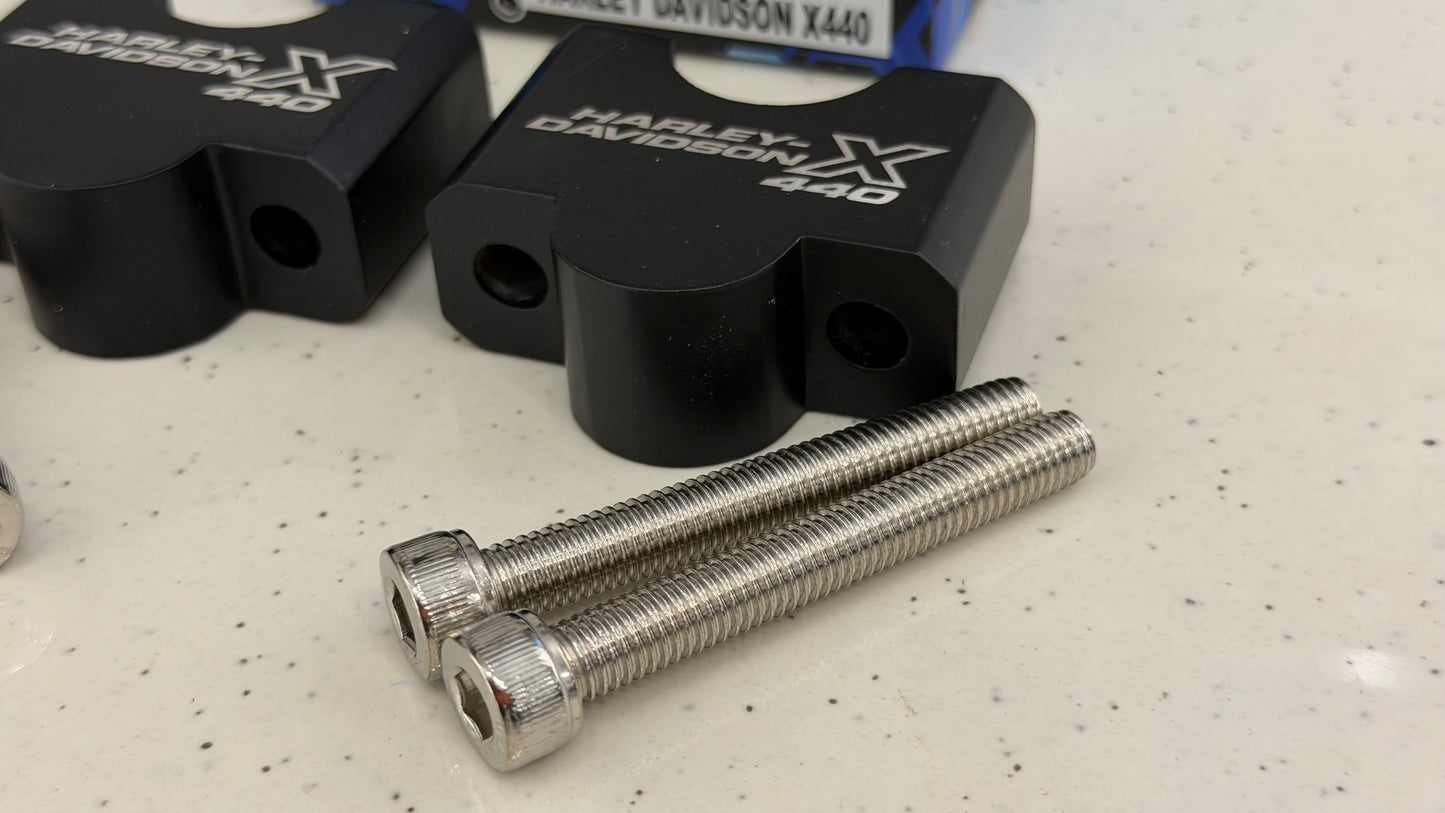 Heavy Duty Handlebar Riser for Harley-Davidson X440 & X440T – Premium CNC Handle Bar Riser | Enhanced Comfort & Touring Control