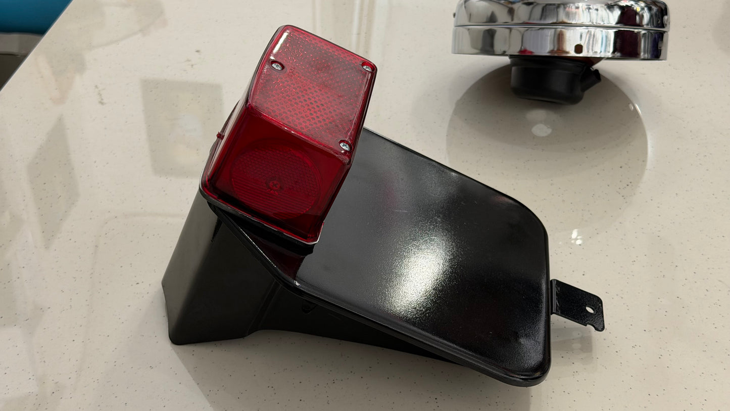 Vintage Standard Headlight & Tail Light Combo for Royal Enfield Bullet Standard 350 – Classic Retro Look | Complete Restoration Kit