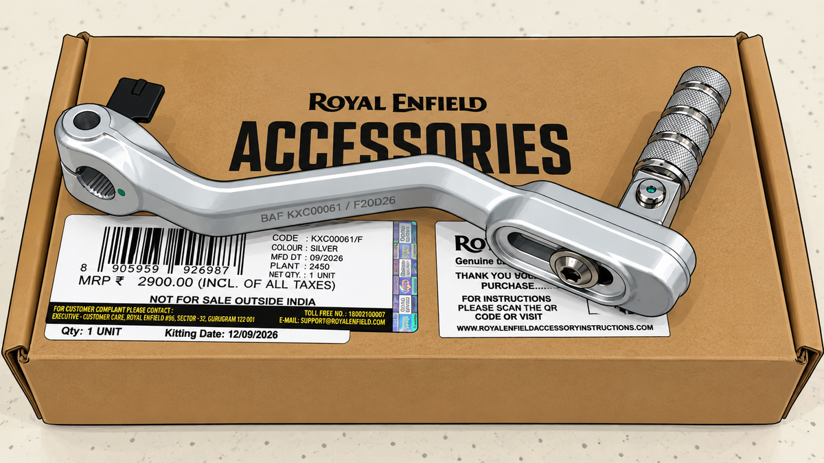 Royal Enfield Himalayan 450 Adventure Gear Lever – Genuine Royal Enfield Accessory | Foldable Design