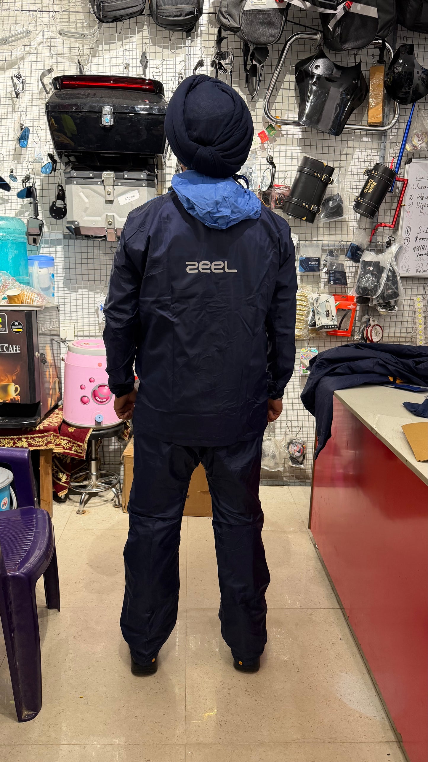 Double Layer Waterproof Raincoat for Bike Riders – Heavy-Duty Motorcycle Rain Suit | Blue-Yellow & Royal Blue-Blue | XL & XXL