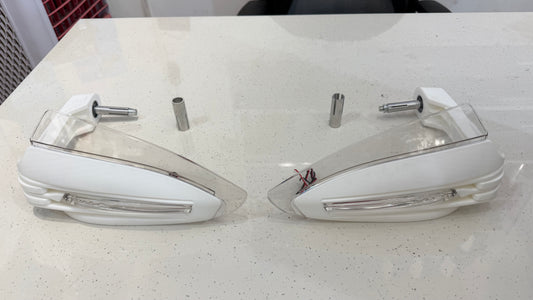 Knuckle Guard with DRL & Indicator Connectivity – Heavy-Duty Hand Protection with LED Lighting