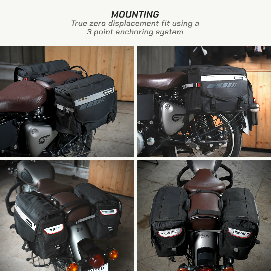 ViaTerra LEH 100% Waterproof Motorcycle Saddlebags – Premium Adventure Touring Luggage for All Bikes