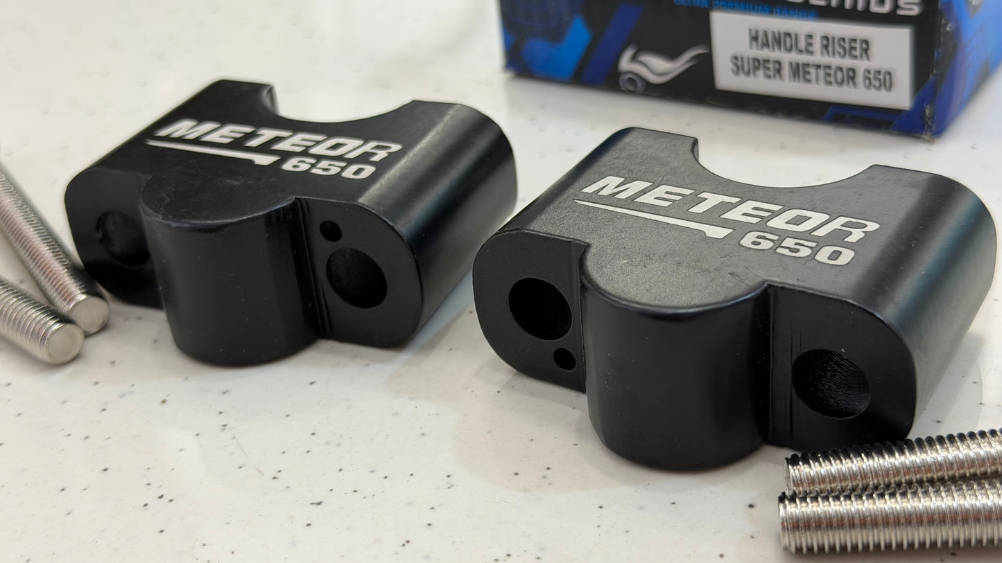 Handlebar Raiser for Royal Enfield Super Meteor 650 – Improved Comfort & Ergonomic Riding