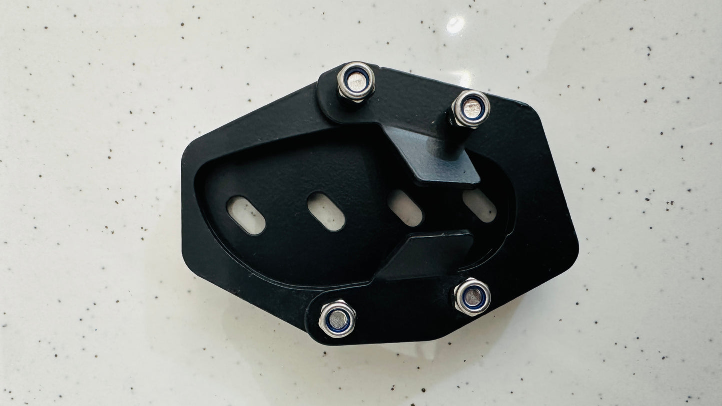 Heavy-Duty Side Stand Extender for Royal Enfield Himalayan 450 – Multi-Plate Design with Stainless Steel Bolts