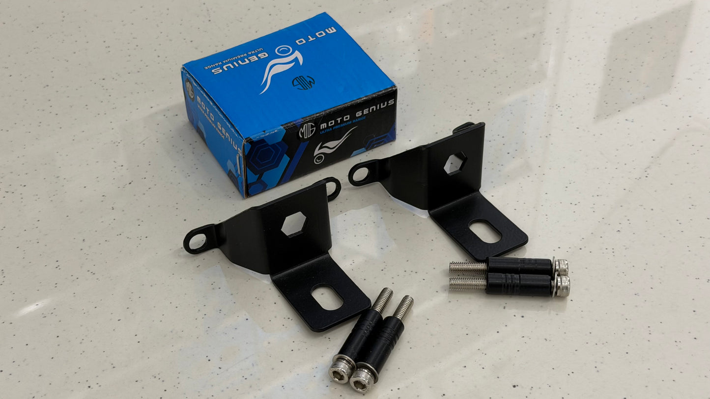 Heavy Duty Fog Light Fork Mounts for Honda H’ness CB350 – Premium Front Fork Clamps for Auxiliary LED Lights | High-Strength Metal Brackets