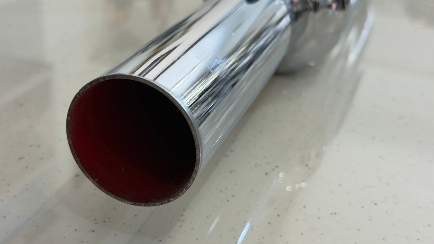 Silman Indori Silencer for Royal Enfield Meteor 350, Classic Reborn, New Standard & Goan Classic 350 – Deep Bass Exhaust | Black & Chrome