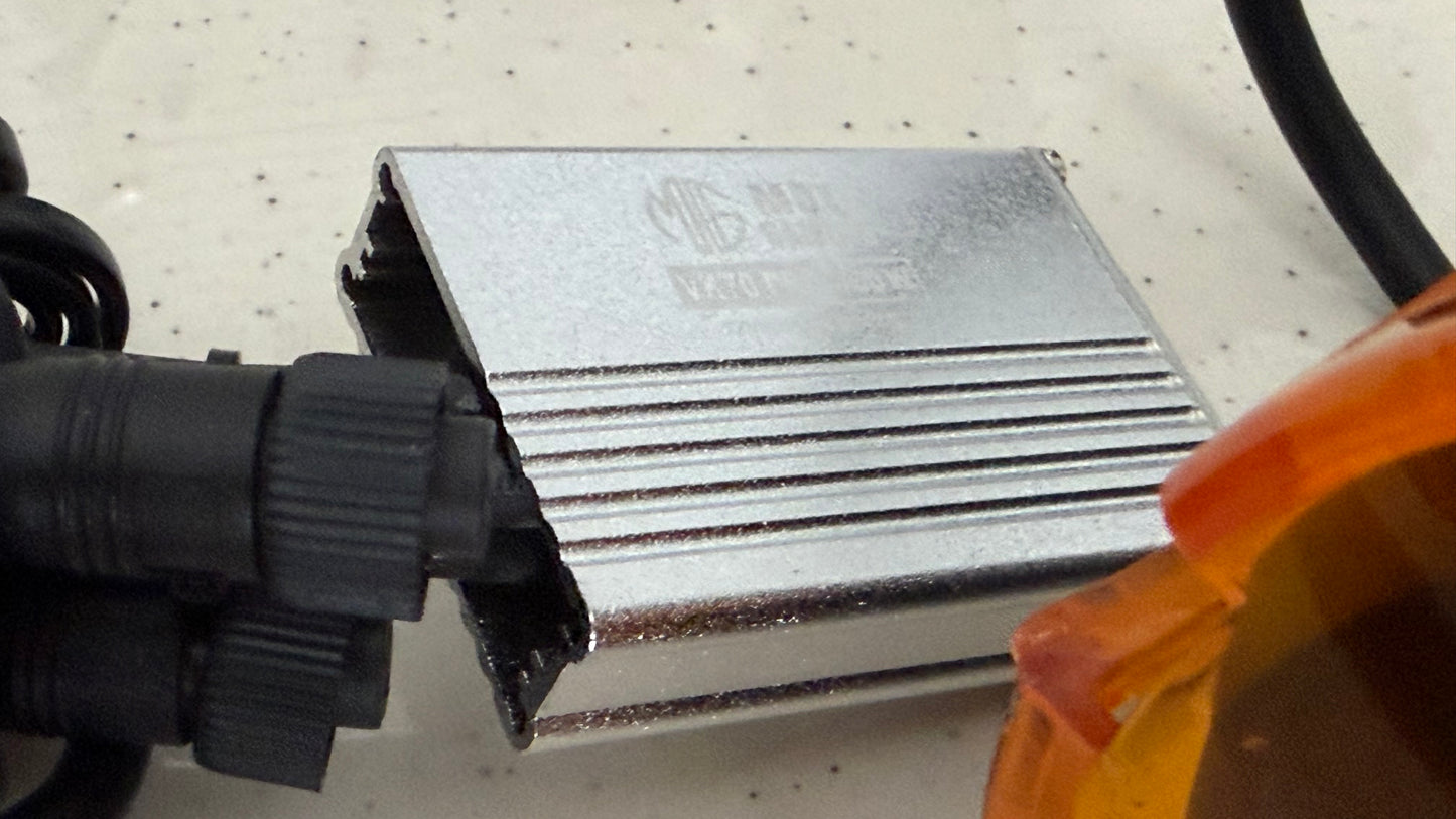 Moto Genius VK 70 Pro Fog Lights – 90W LED with DRL, Wiring Harness, Mounts & Yellow Solid Covers | Ultra Bright Touring Lights