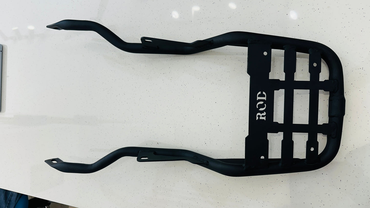 Heavy-Duty Carrier with Base Plate for Royal Enfield Classic Reborn & Standard 350 – Supports Up to 45L Top Box