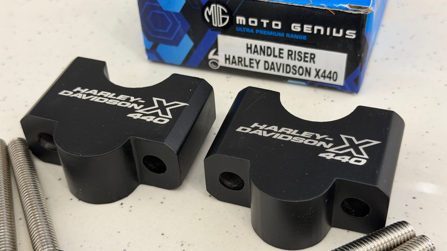 Heavy Duty Handlebar Riser for Harley-Davidson X440 & X440T – Premium CNC Handle Bar Riser | Enhanced Comfort & Touring Control