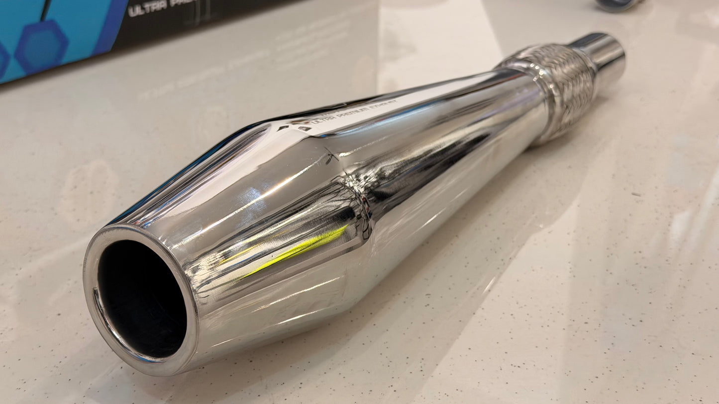 Moto Genius Cruiser Silencer for Royal Enfield Meteor 350 & Classic Reborn 350 – Deep Bass Exhaust with DB Killers