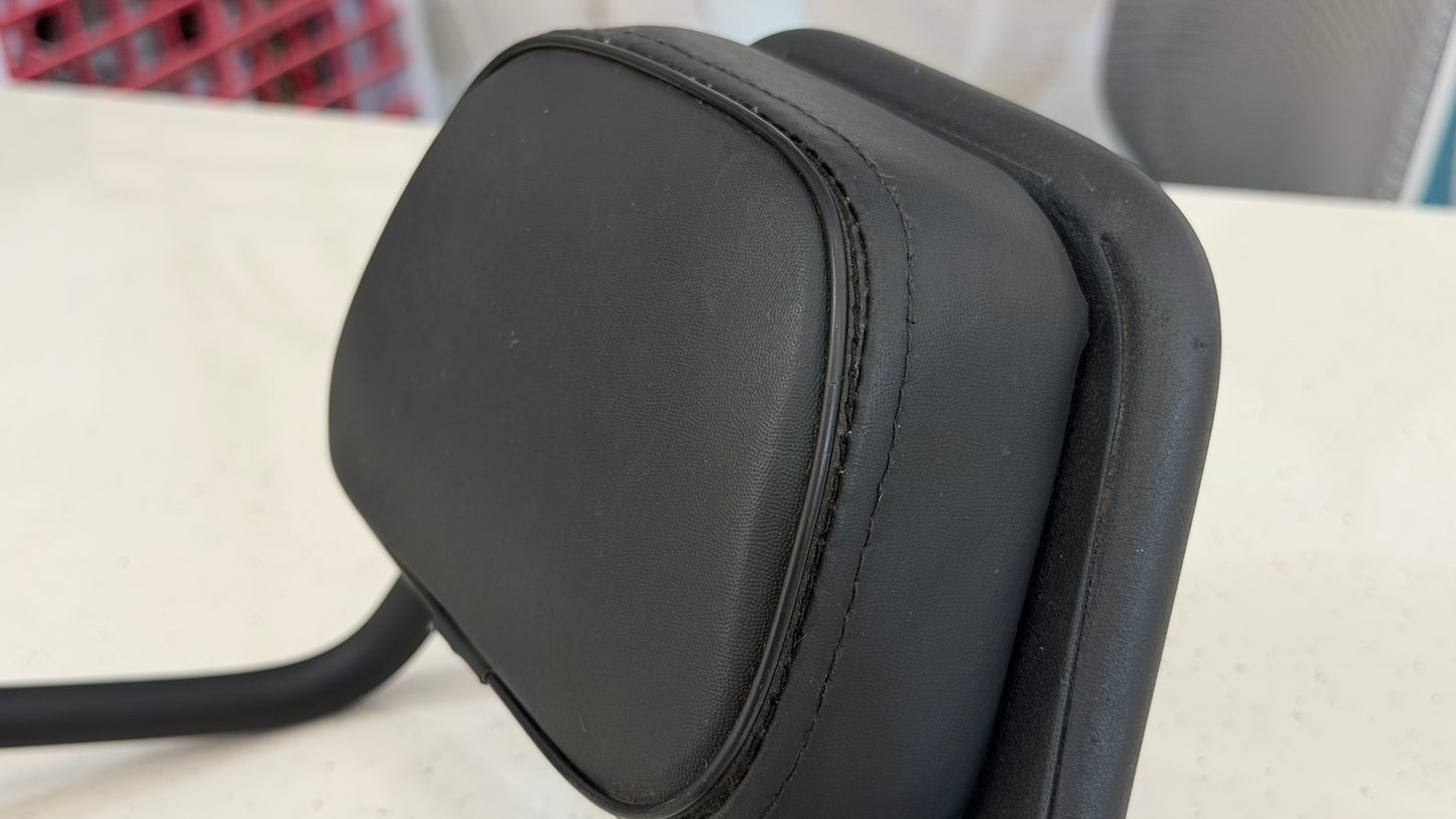 Heavy Duty Backrest for Royal Enfield Meteor 350 – Unbreakable Mild Steel Backrest with Superior Cushion | Sleek Touring Design | Powder Coated