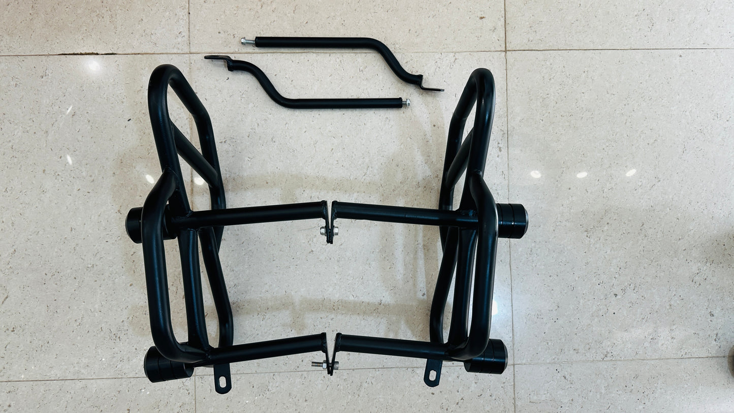 Crash Guard with Four Sliders for Royal Enfield Interceptor 650 & Continental GT 650 – Heavy-Duty Engine Protection