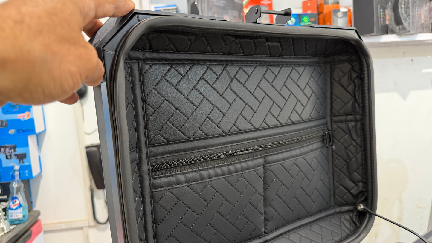 Aluminium Camping Top Box for Motorcycle – Rugged Touring Storage Box with Heavy-Duty Build