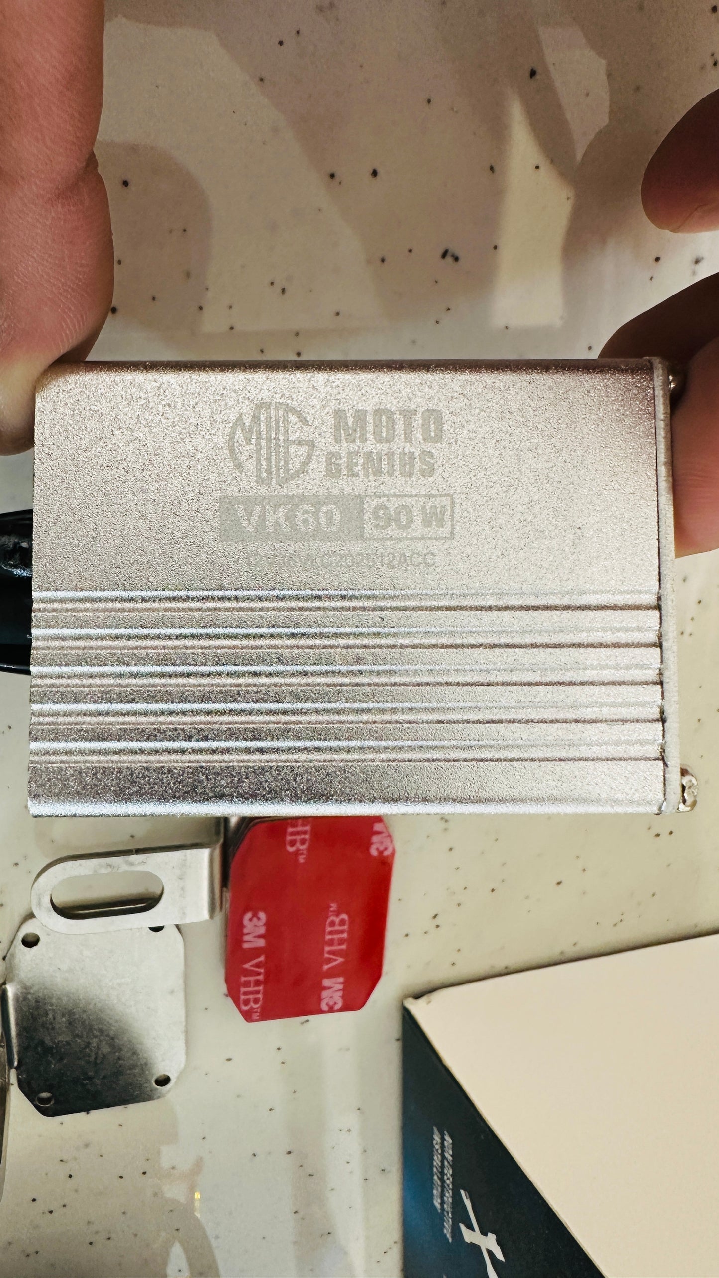 Moto Genius 90W Fog Light Kit – High-Power LED with Wiring Harness, Clamps, Zip Ties, Gloves & Layout Diagram