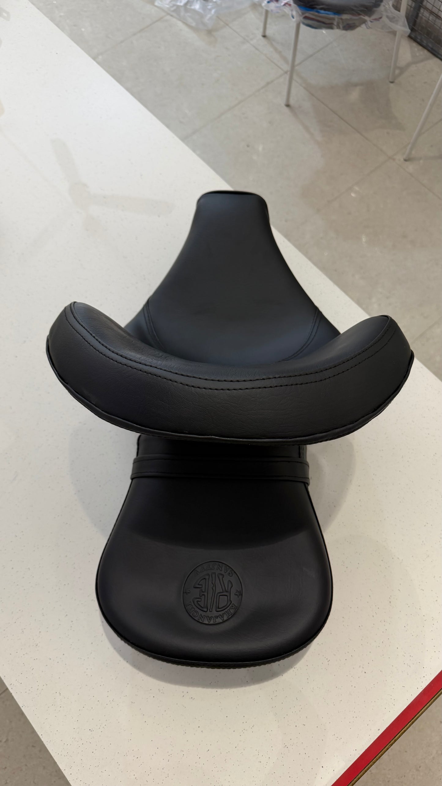 Bucket Seat for Motorcycle – Rider & Pillion Comfort Seat with Removable Backrest | Memory Foam Cushion