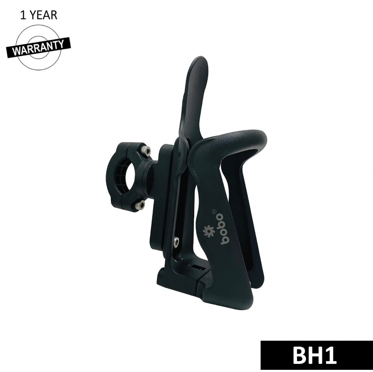 BOBO BH1 Universal Motorcycle Bottle Holder – Adjustable Handlebar Mount | Secure Water Bottle Holder | Quick Release | Black
