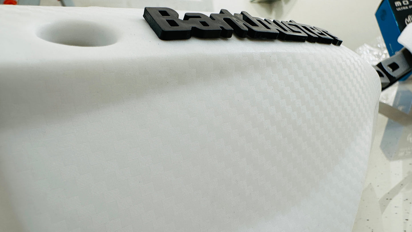 Universal Knuckle Guards for Motorcycles – Polycarbonate with Steel Shield | Heavy-Duty Protection (Black & White)