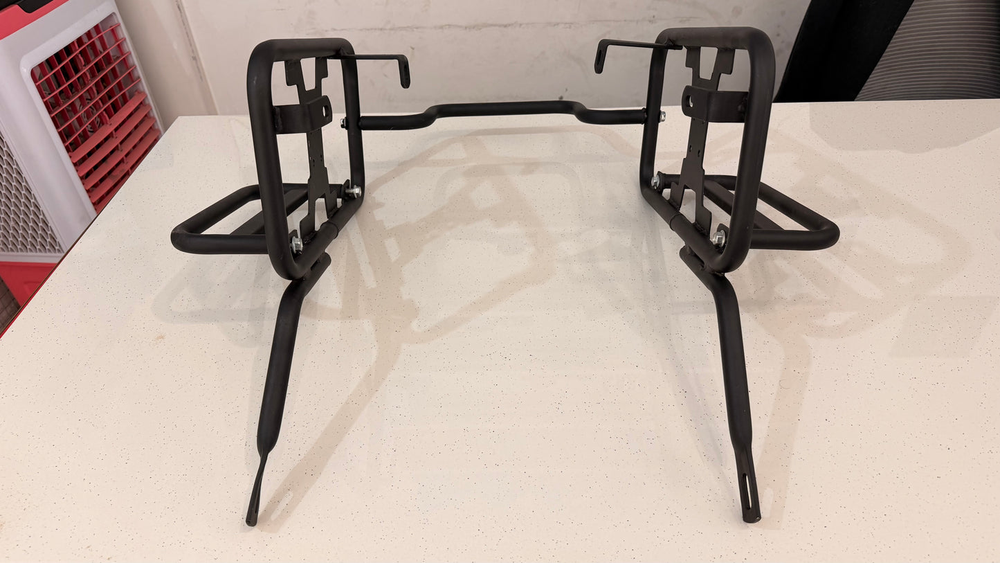 Heavy-Duty Saddle Stay with Removable Footrest for Royal Enfield Himalayan 450 – Touring Ready Luggage Support