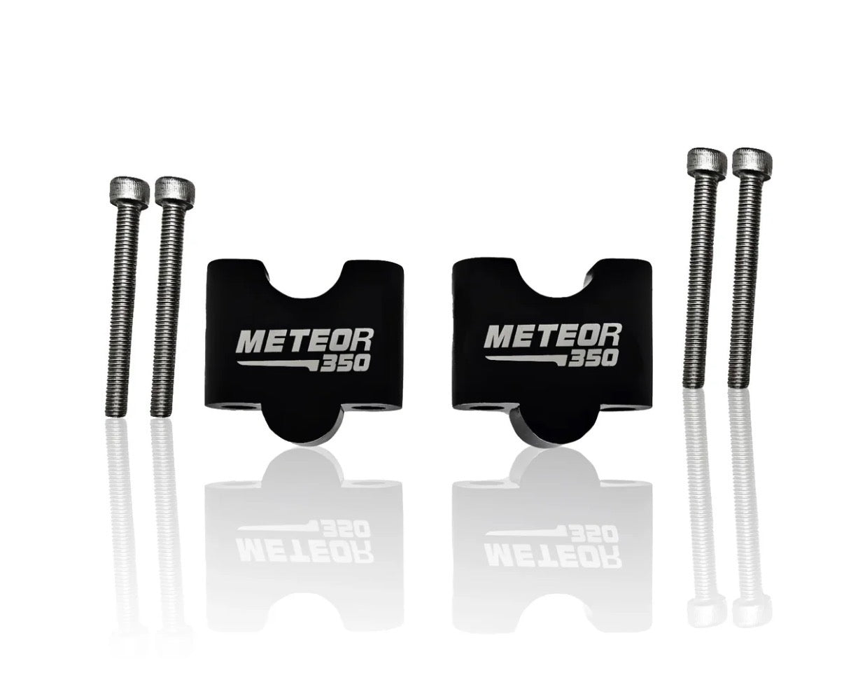 Adjustable Angular Handlebar Riser for Royal Enfield Meteor 350 – Height Riser Clamp for Enhanced Comfort & Control