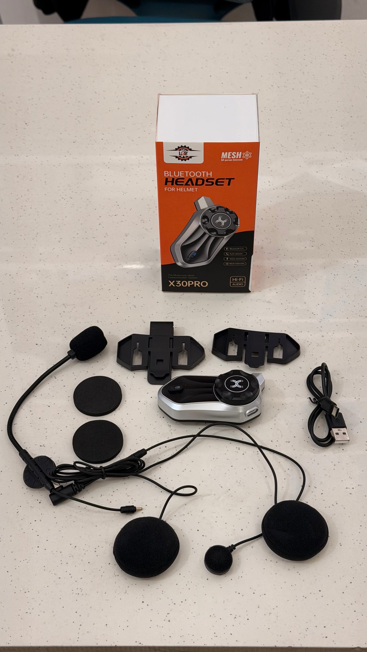 LGP Mesh Intercom for Motorcycles – Connect Up to 50 Riders | Advanced Mesh Technology Communication