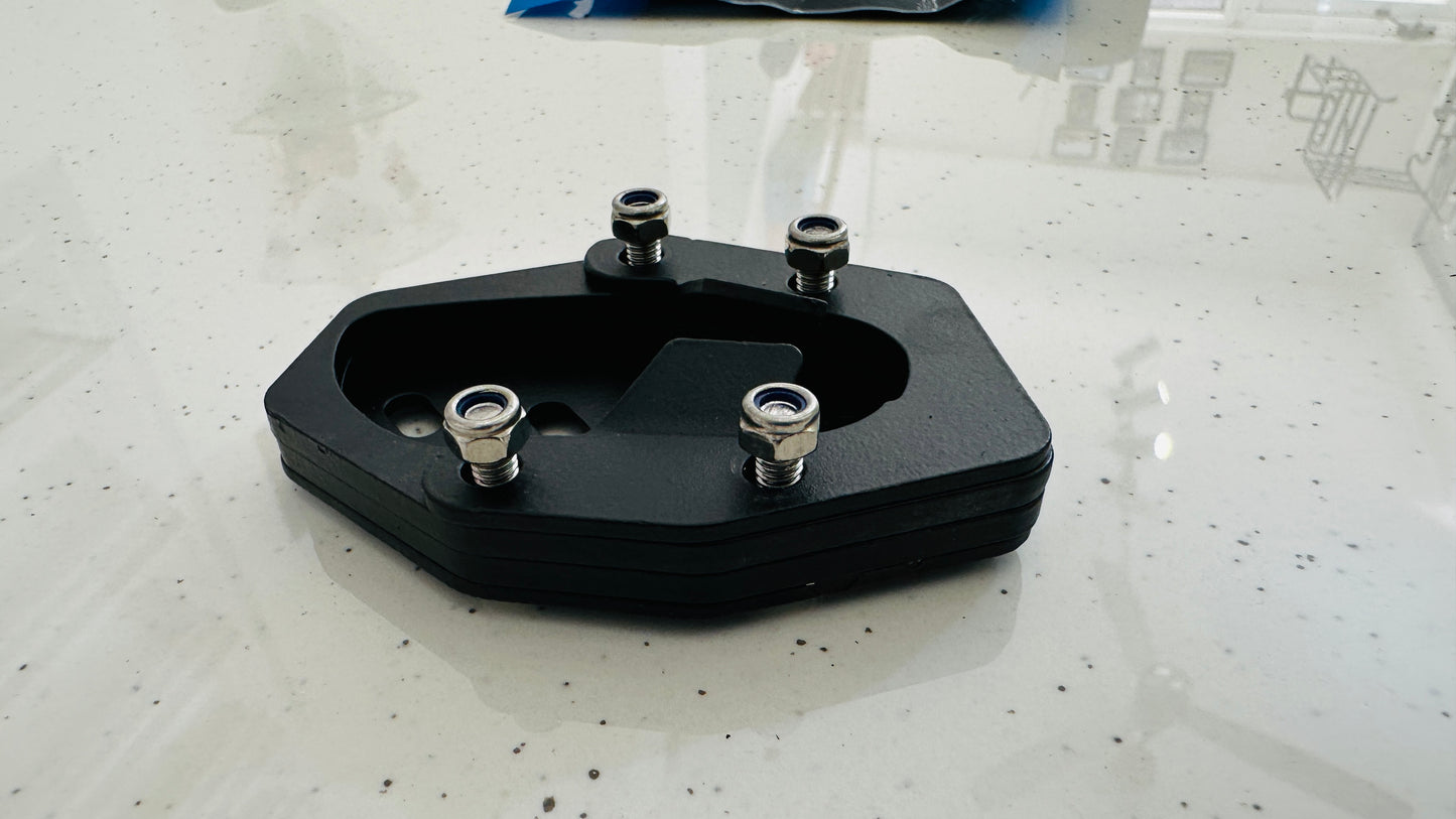 Heavy-Duty Side Stand Extender for Royal Enfield Himalayan 450 – Multi-Plate Design with Stainless Steel Bolts