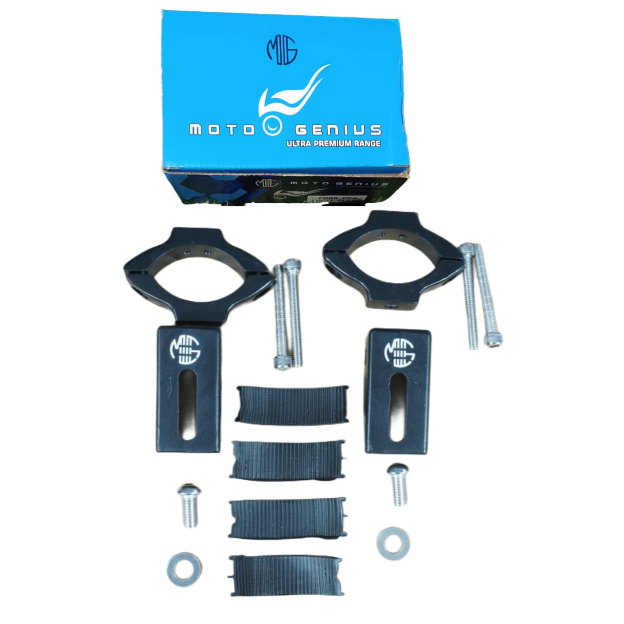 Fork Mount Clamp for Fog Light Installation – Universal Fit for Motorcycles | Heavy Duty Metal Bracket