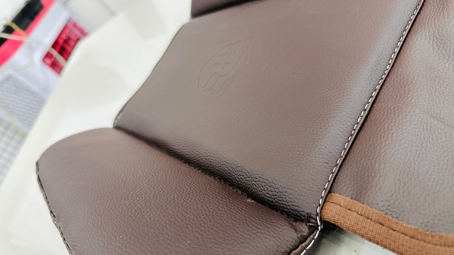 Wider Pillion Seat for Royal Enfield Meteor 350 & Goan Classic 350 – Premium Comfort Seat (Black & Brown)