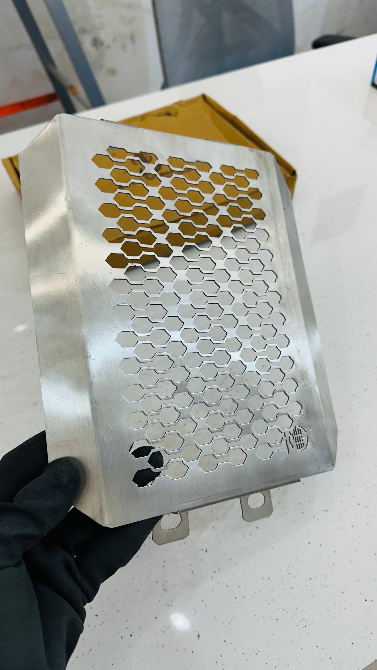 Stainless Steel Radiator Grill for Royal Enfield Super Meteor 650 – Heavy-Duty Shield for Radiator Protection